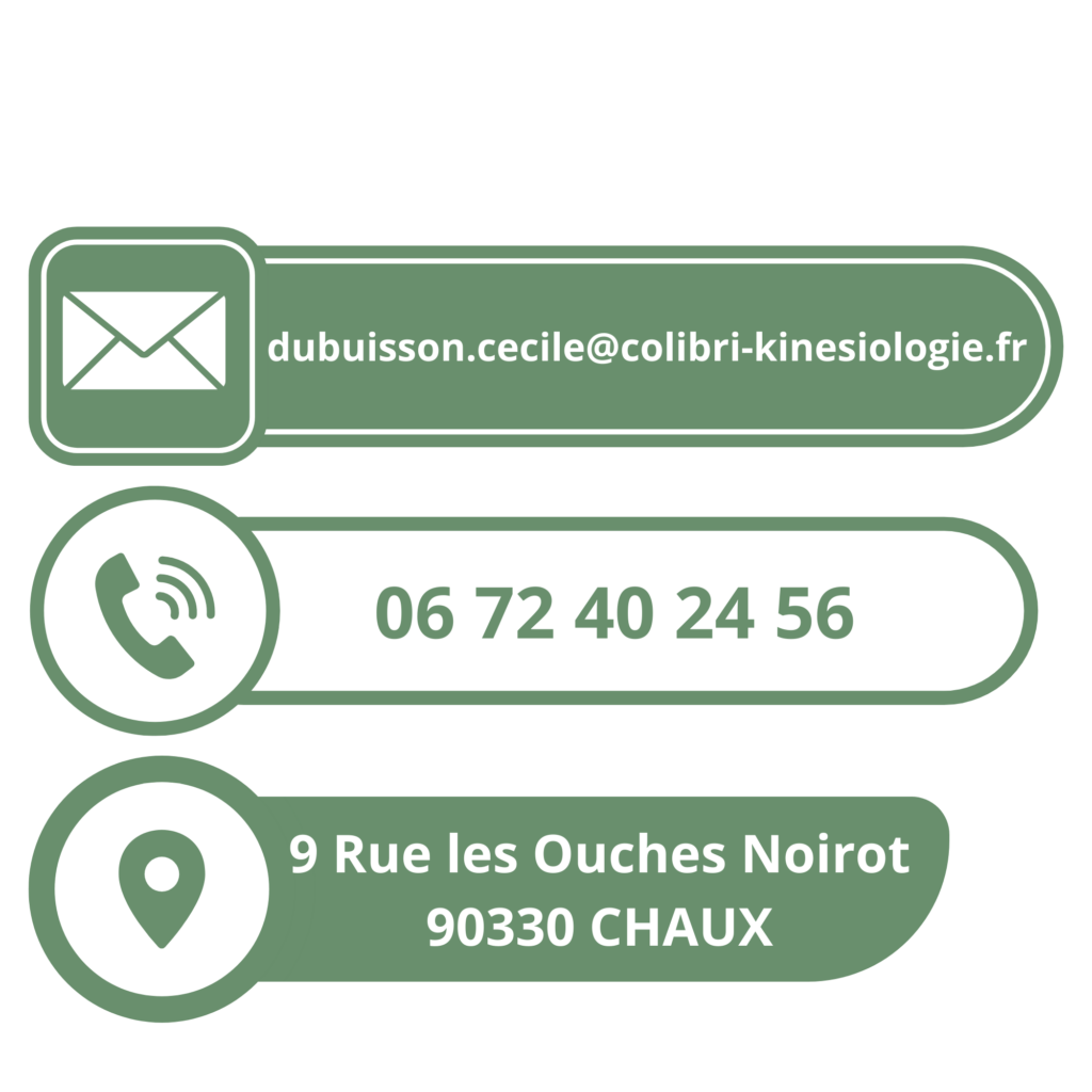 coordonnés Chaux cabinet l'éveil du colibri - kinésiologie kinésiologue Massages crâniens cranio sacré Belfort Valdoie Chaux Giromagny